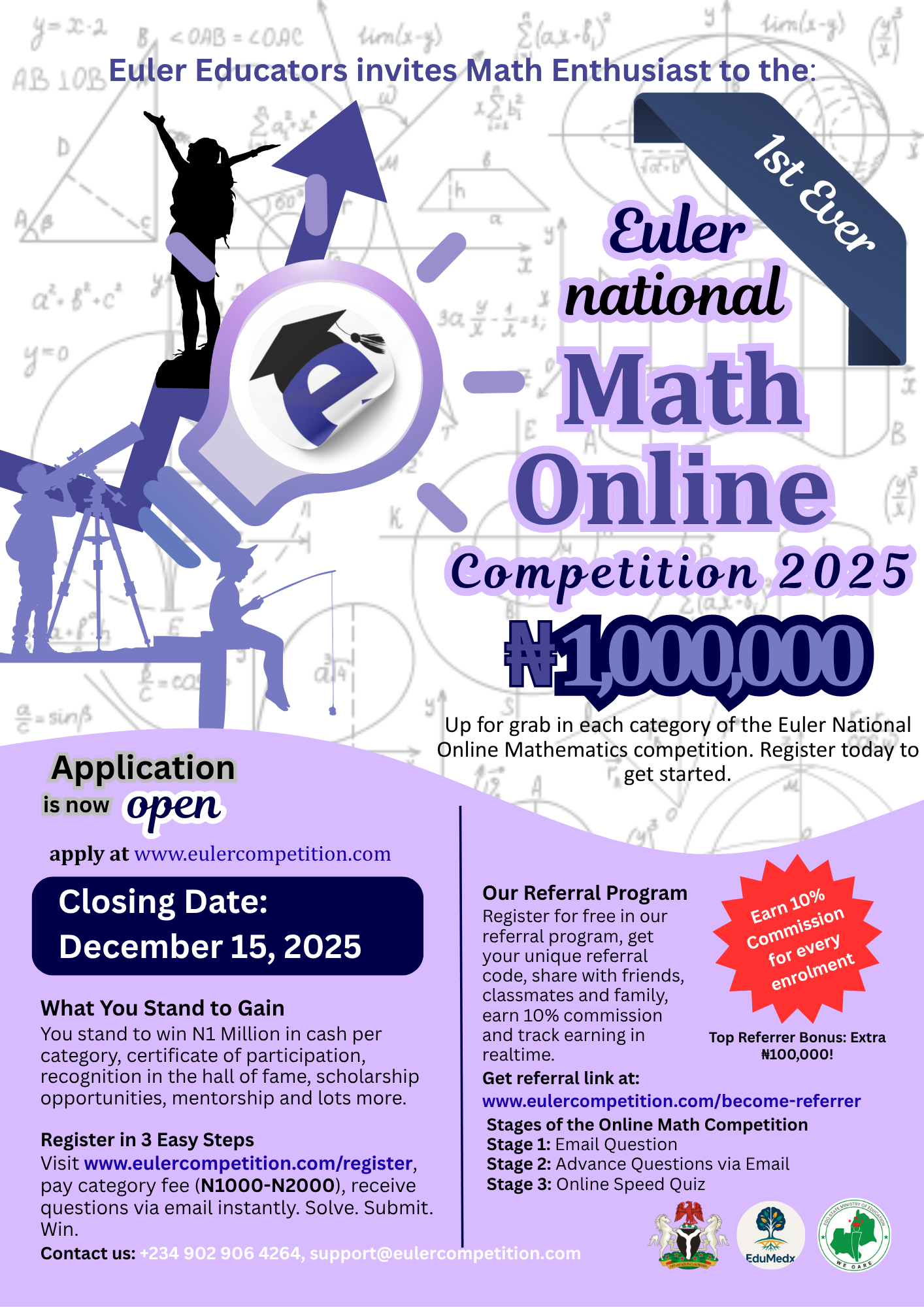 Math Competition 2025 Flyer
